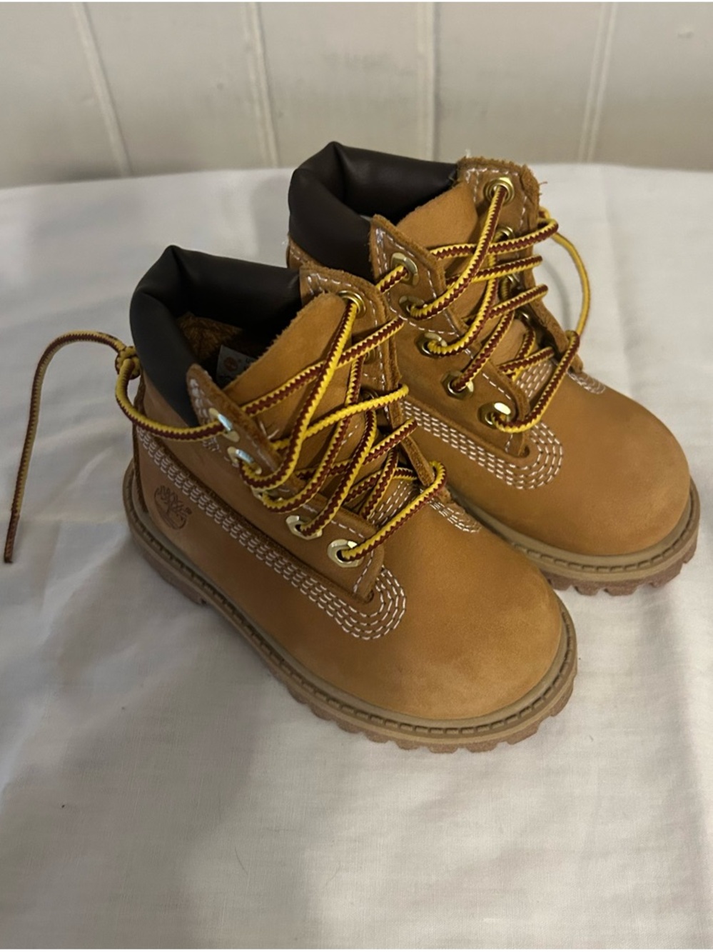 Timberland Toddler Premium 6-Inch Waterproof Boots/Wheat/Size 5M/ (EUC)